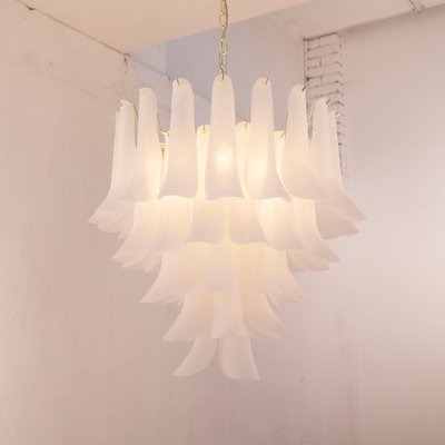 Petal Suspension Chandelier in Murano Glass, Italy-MPO-1361813