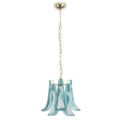 Petal Suspension Lamp in Murano Glass Color and White Color, 1990s-MPO-1722231