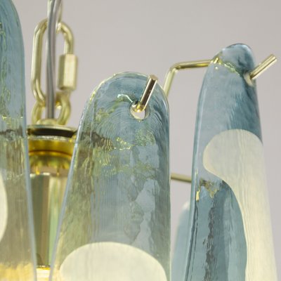 Petal Suspension Lamp in Murano Glass Color and White Color, 1990s-MPO-1722231