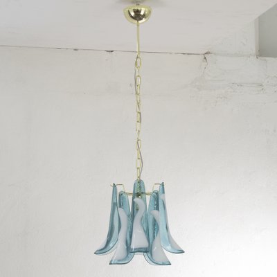 Petal Suspension Lamp in Murano Glass Color and White Color, 1990s-MPO-1722231