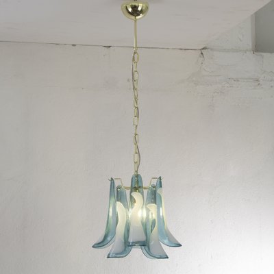 Petal Suspension Lamp in Murano Glass Color and White Color, 1990s-MPO-1722231