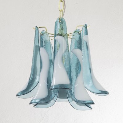 Petal Suspension Lamp in Murano Glass Color and White Color, 1990s-MPO-1722231