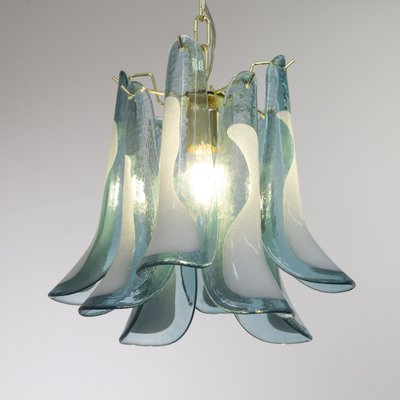 Petal Suspension Lamp in Murano Glass Color and White Color, 1990s-MPO-1722231