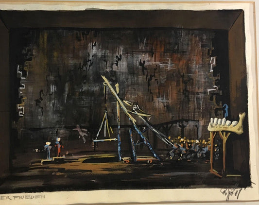 Peter Hacks, Peace Schiller Theatre, 1970, Mixed Media