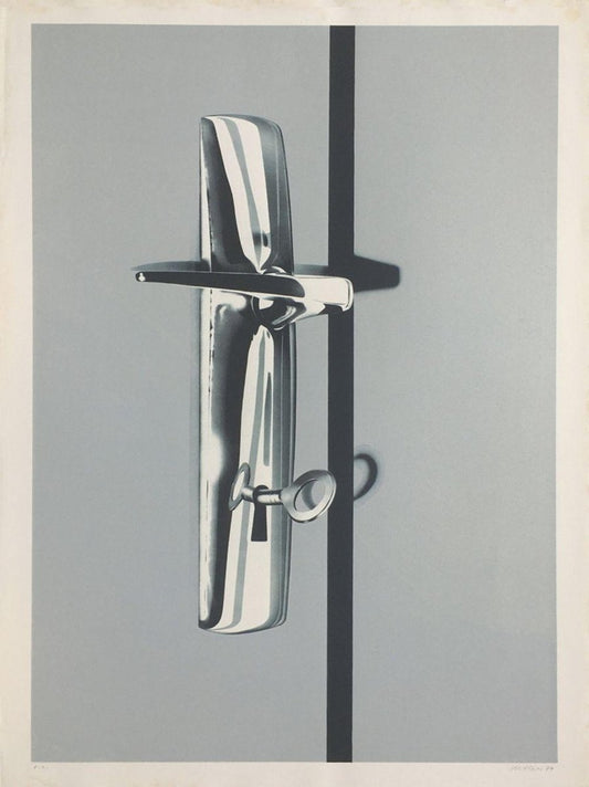 Peter Klasen, Serrure, 1974, Screenprint on Bfk Rives Paper