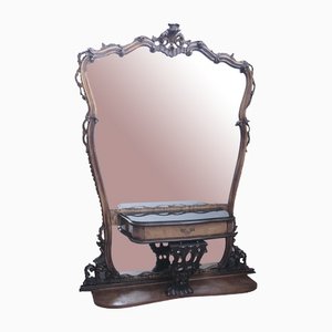 Petineuse Bathroom Mirror in the style of Chippendale-XSG-1433727