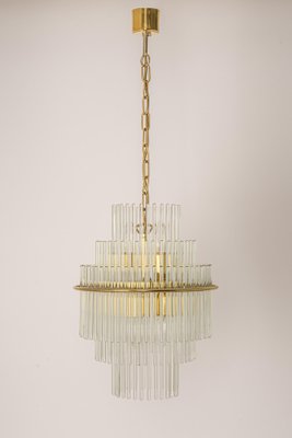 Petite Crystal Glass Rod Pendant Light, Germany, 1970s-UGR-1086307