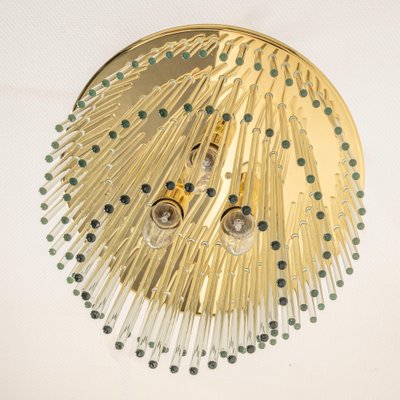 Petite Crystal Glass Rod Pendant Light, Germany, 1970s-UGR-1086307