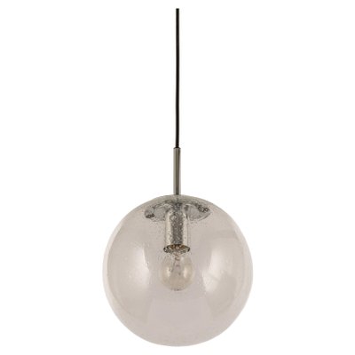 Petite Limburg Chrome with Clear Glass Ball Pendant, Germany, 1970s-UGR-1301196