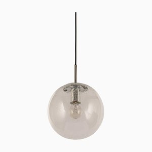 Petite Limburg Chrome with Clear Glass Ball Pendant, Germany, 1970s-UGR-1301196