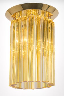 Petite Murano Glass Flush Mount Light by Venini for Kalmar, Austria, 1970s-UGR-1371285