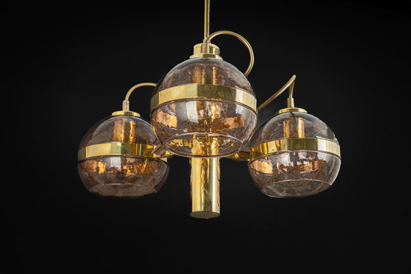 Petite Stunning Sciolari Brass Chandelier from by Gaetano Sciolari, Germany, 1960s-UGR-1351656