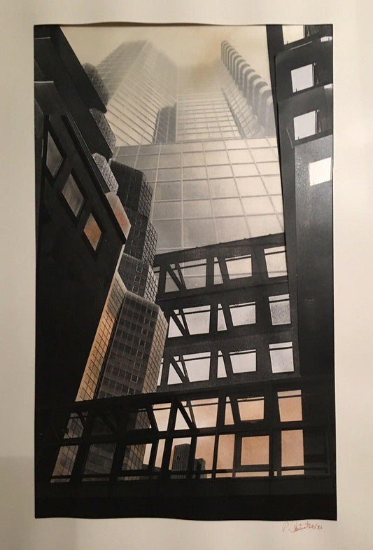 Petra Camnitzer, Skyscrapers, Collage