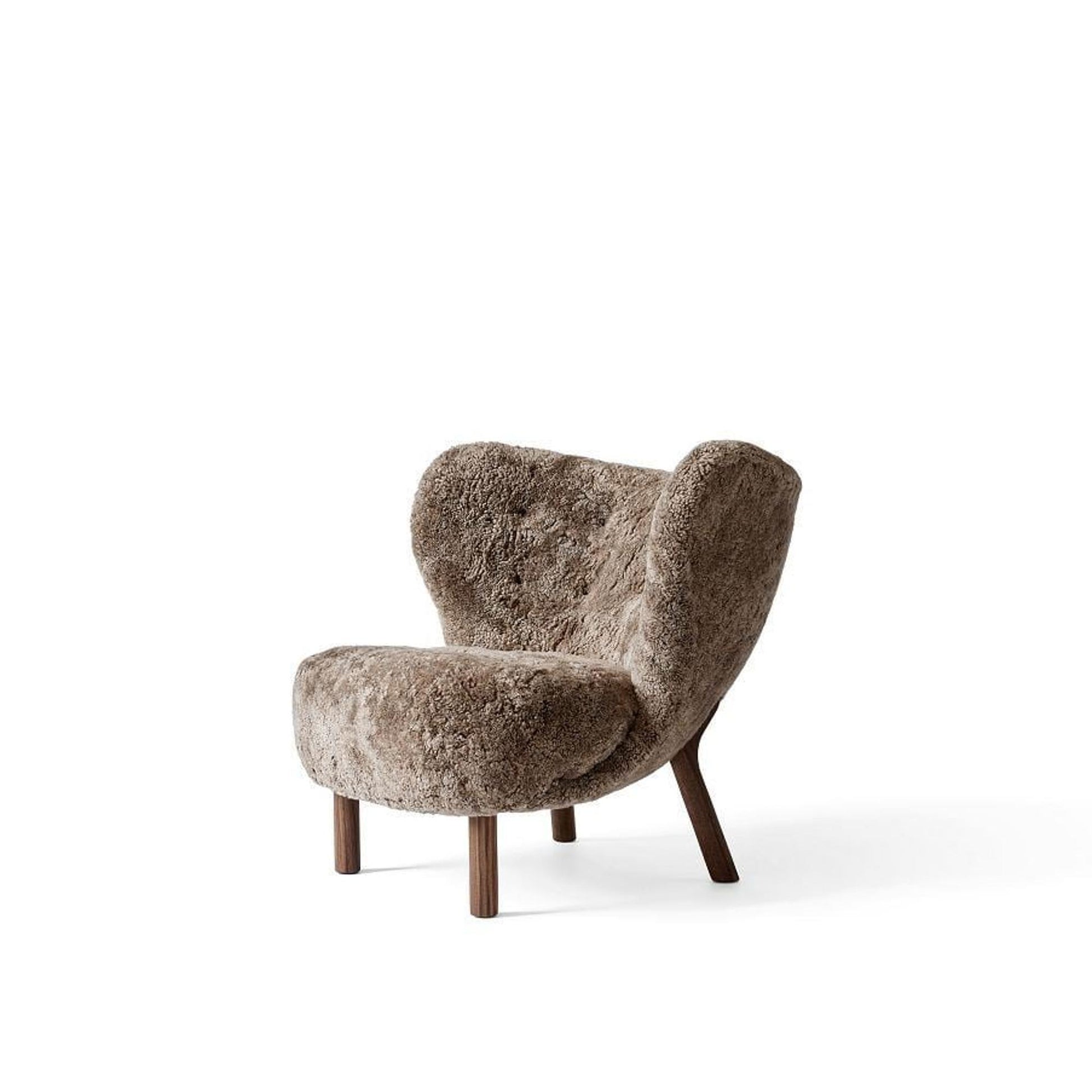 Little Petra VB1 Armchair by &tradition #Sheepskin Sahara/Walnut