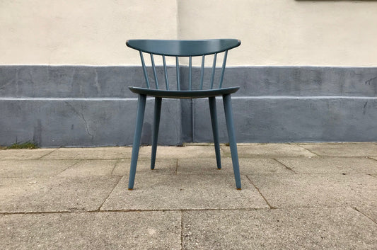 Petrol Blue J104 Chair by Jørgen Bækmark for FDB, 1967