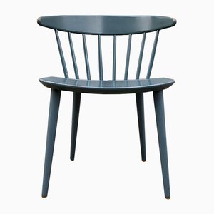 Petrol Blue J104 Chair by Jørgen Bækmark for FDB, 1967-LCR-879114