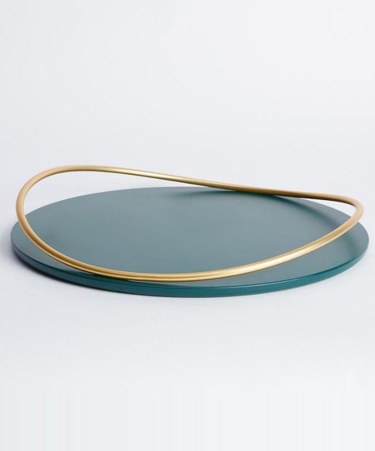 Petrol Green Touché a Tray by Mason Editions