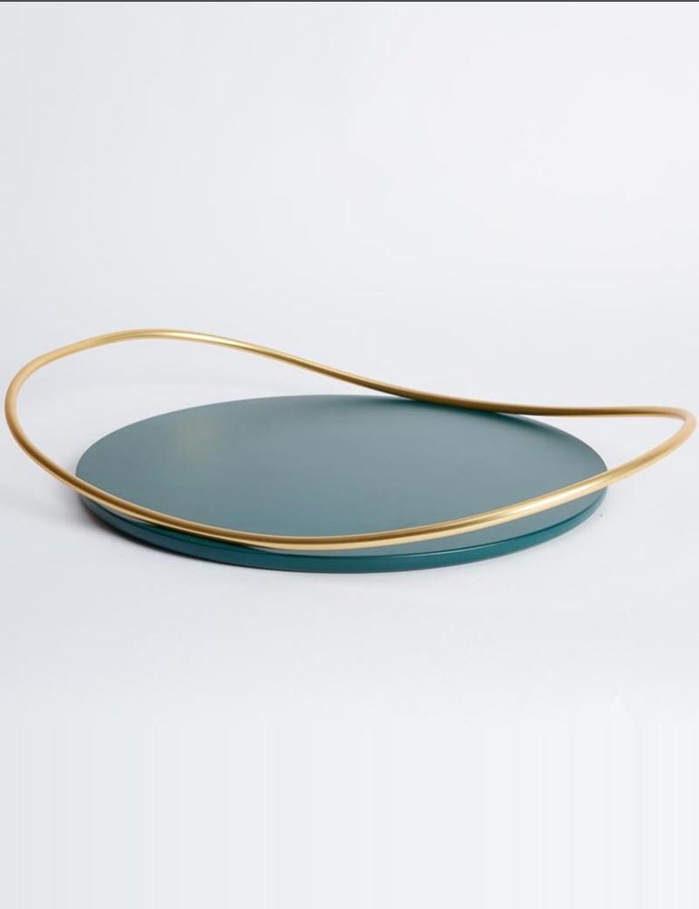 Petrol Green Touché B Tray by Mason Editions