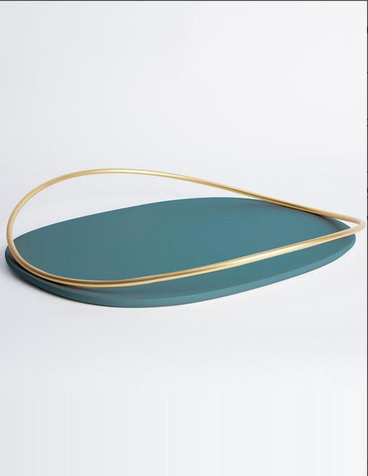 Petrol Green Touché D Tray by Mason Editions