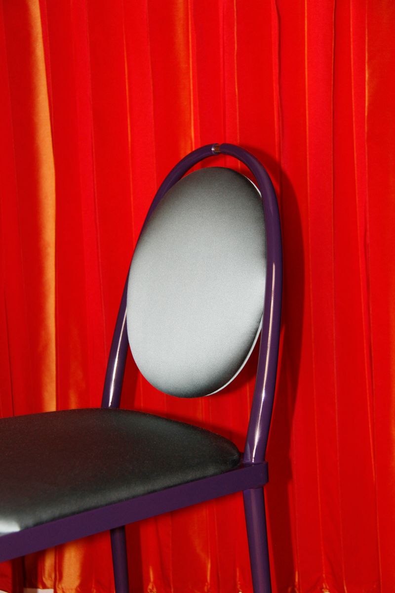 Petrolio Silk Balzaretti Chair by Daniel Nikolovski & Danu Chirinciuc for KABINET, 2019