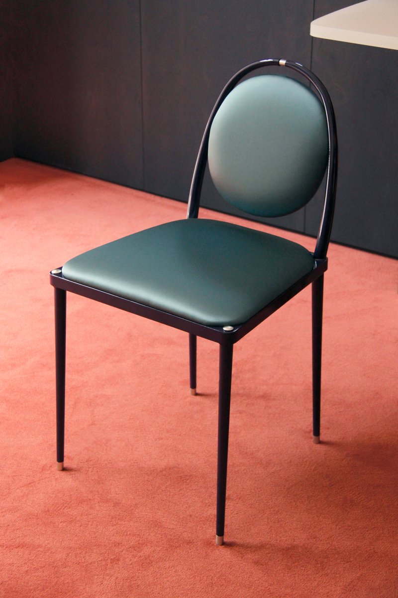 Petrolio Silk Balzaretti Chair by Daniel Nikolovski & Danu Chirinciuc for KABINET, 2019