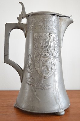 Pewter Ceremonial Jug with Berlin Coat of Arms from Kayser, 1900s-OV-1047900