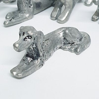 Pewter Dog Breed Kniferests by Les Étains De La Fountain, 1970s, Set of 6-FYN-2016562