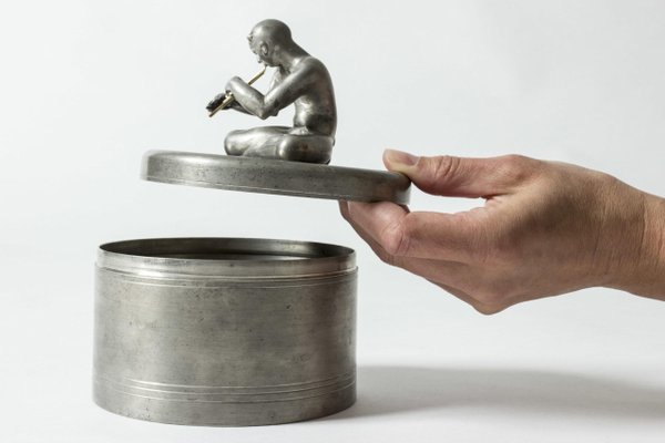 Pewter Jar by Nils Fougstedt for Svenskt Tenn-NL-957784