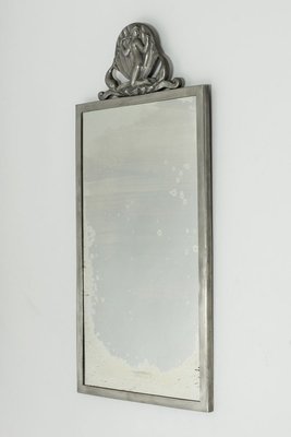 Pewter Mirror by Oscar Antonsson for Ystad Metall, 1929-NL-772704