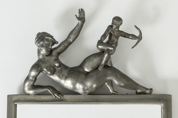 Pewter Mirror by Thorwald Alef for Svenskt Tenn-NL-1319142