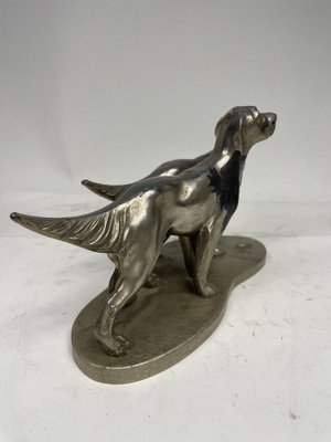 Pewter Statuette Depicting Dogs, 1960s-GKM-2043318