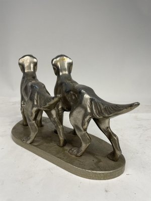 Pewter Statuette Depicting Dogs, 1960s-GKM-2043318