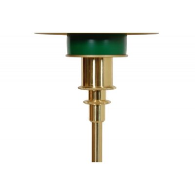 Ph 3/2 Table Lamp with Green Shades by Poul Henningsen, 1980s-MTD-1807558