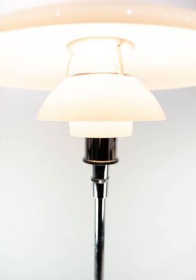 PH 4 1/2-3 1/2 Floor Lamp of Chrome with Shades of Opaline Glass by Poul Henningsen for Louis Poulsen-UY-980674