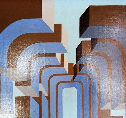 Ph. Meskens, Calpe, Oil on Canvas, 1974-NYF-2024131