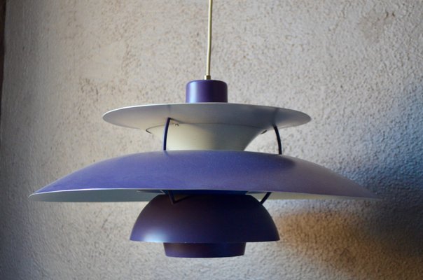 PH5 Violet Suspension Light by Poul Henningsen for Louis Poulsen-AIU-1195976