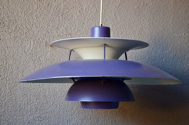 PH5 Violet Suspension Light by Poul Henningsen for Louis Poulsen-AIU-1195976