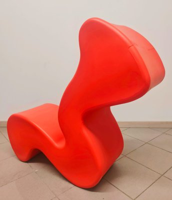 Phantom Chair in Orange Plastic by Verner Panton for Innovation-AKW-2018521