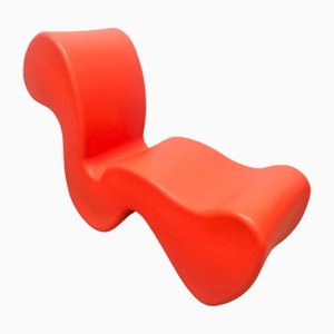 Phantom Chair in Orange Plastic by Verner Panton for Innovation-AKW-2018521