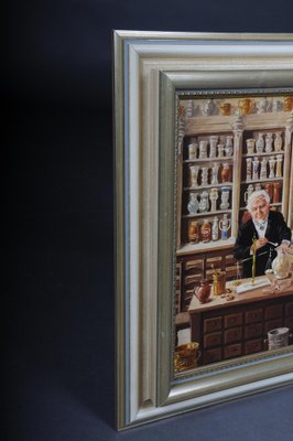 Pharmacist, 20th Century, Oil on Canvas, Framed-FLW-1402168