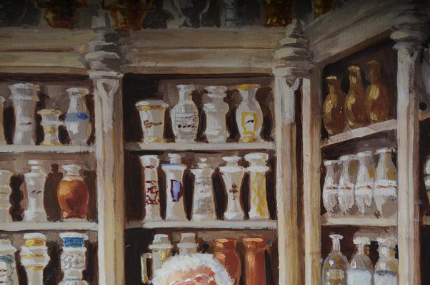 Pharmacist, 20th Century, Oil on Canvas, Framed-FLW-1402168