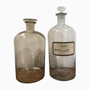 Pharmacy Bottles, 1950s, Set of 2-AVC-778867