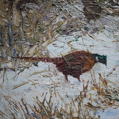 Pheasants in the Snow, 1920s-BGS-1077968