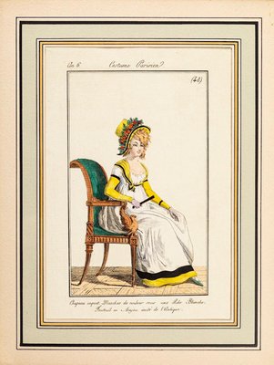 Philibert-Louis Debucourt, Modes et Manières du jour à Paris...: Costume Parisien, Model n. 48, Late 18th Century, Watercolored Print-ZCI-1380009