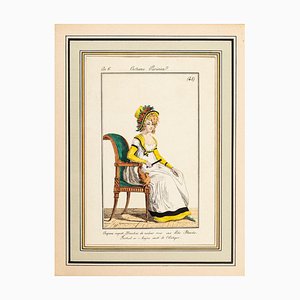 Philibert-Louis Debucourt, Modes et Manières du jour à Paris...: Costume Parisien, Model n. 48, Late 18th Century, Watercolored Print-ZCI-1380009