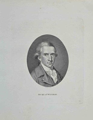 Philip Audinet, Portrait of Duke of Weymar, Etching, 1810-ZCI-1011227