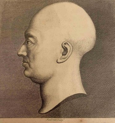 Philip Audinet, Profile, Original Etching, 1810-ZCI-1394394