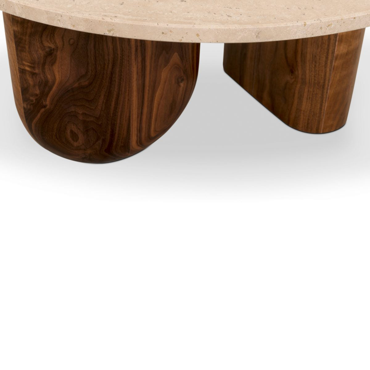 Philip Oval Travertine Coffee Table by Essential Home