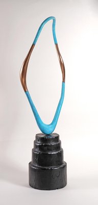 Philip Hearsey, Acanto IV, 2016, Bronze on Yew Base-CHG-916222