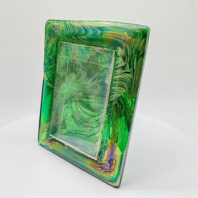 Photo Frame in Heavy Hand-Worked Artistic Murano Glass, Italy, 1980s-YHS-2031546